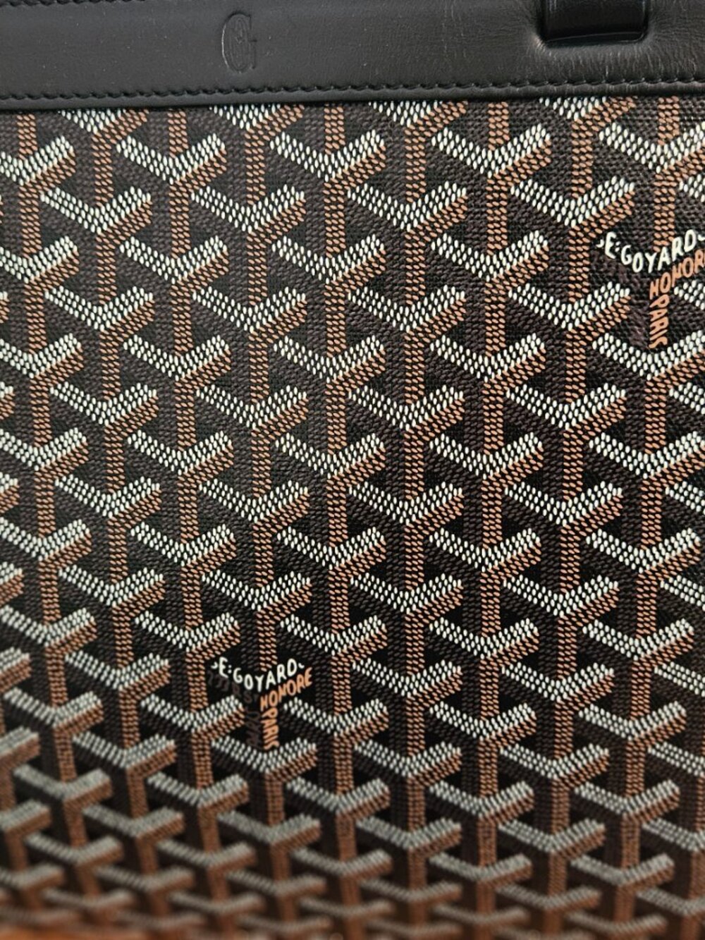 Authentic Black Goyard Bellechasse Structured Tote, Pristine Condition - Picture 4 of 16